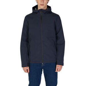 Suns Hooded ZipUp Softshell Jacket Men Blue Jackets